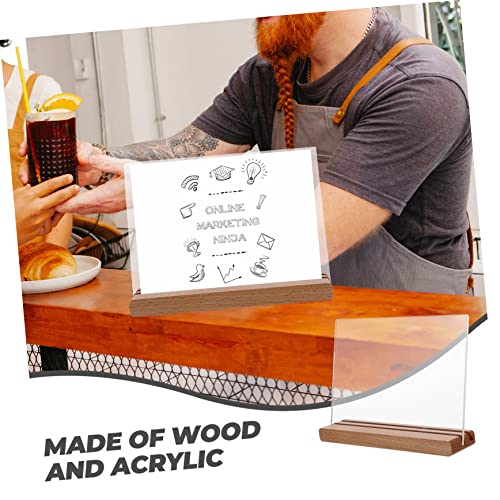 STOBOK 5 Pçs Suporte De Exibição De Dupla Finalidade Suporte De Mesa Dígitos Porta-Retratos Pratelei