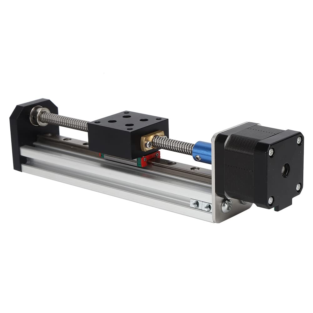 Bachin Linear Motion Sliding Table CNC Poradnik Stride Etap 1,8 Stopnia Kąt Kroku dla Obsługi Maszyny do Tokarki CNC (100 mm)