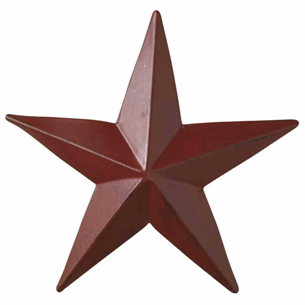 BLACK FOREST DECOR Red Iron Star Napkin Rings - Set of 4, 2 3/4" W x 1 3/4" D x 2 3/4" H