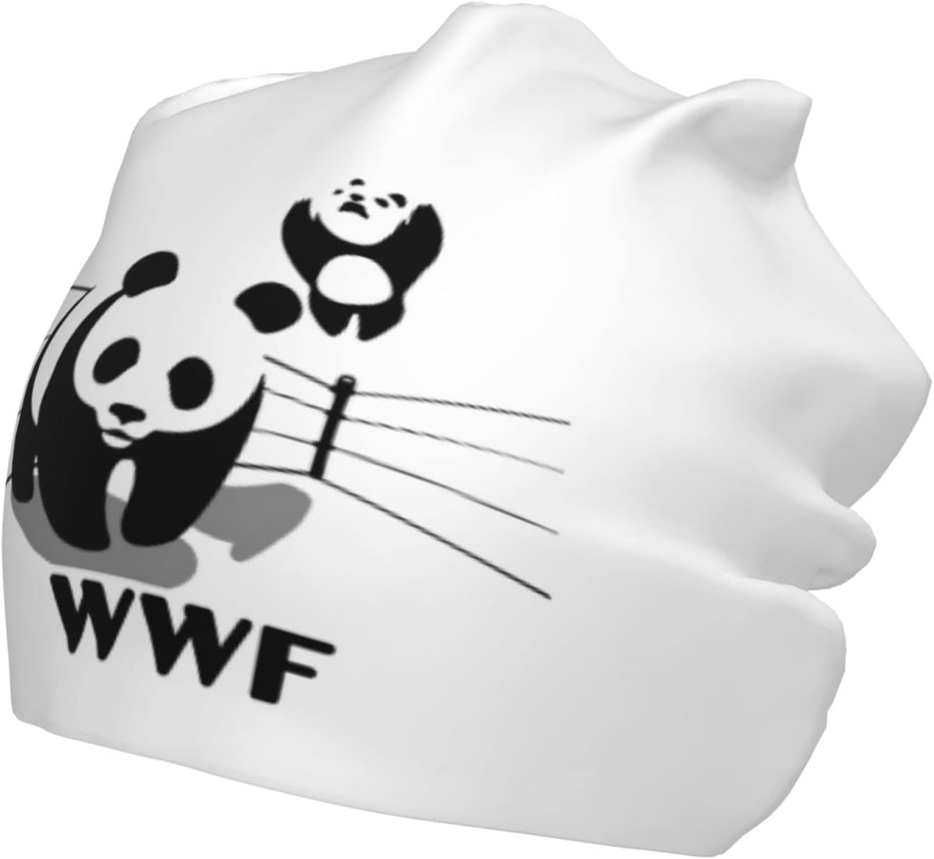 子供 ニット帽 青少年 Wwf おもしろい パンダ 室内帽子 ロールアップワッチ ナイトキャップ ジュニア 8