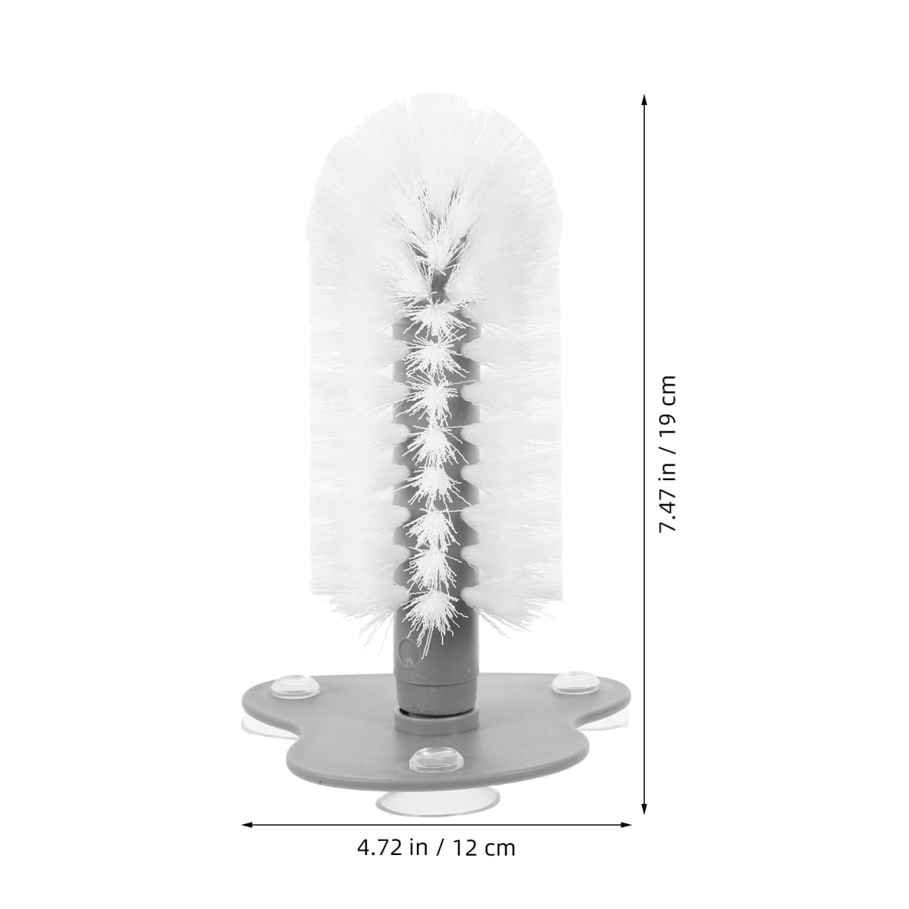 Spazzola per la pulizia delle tartarughe con ventosa forte, spazzola multifunzione per la pulizia della schiena e massaggio per sane tartarughe, design innovativo con setole