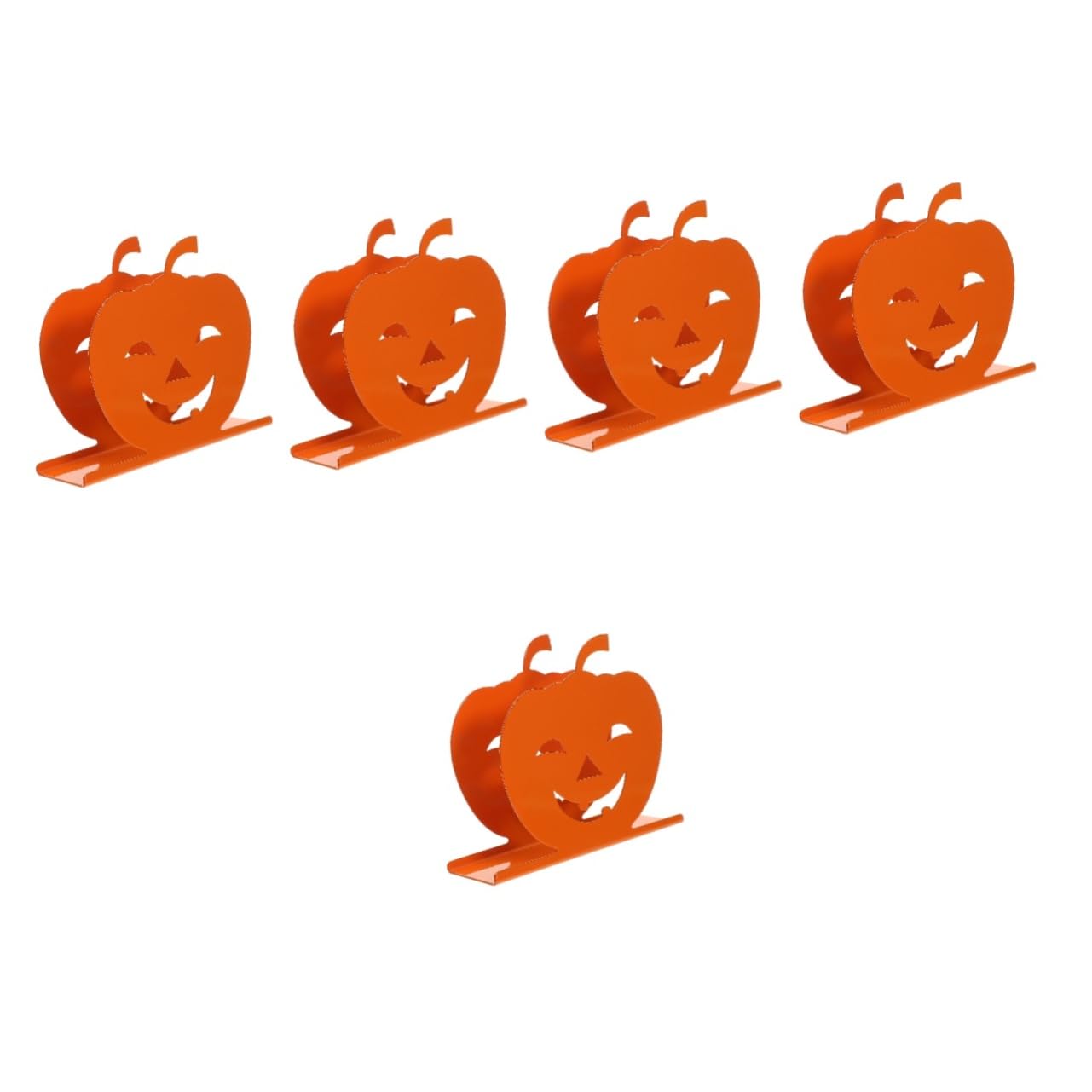DOITOOL 5 Piezas Servilletero Dispensador De Servilletas De Halloween Adhesivo Plegable Pararse De Pie Linterna Soporte Para Cubiertos Soporte De Pared Para Papel Higiénico Planchar Orange