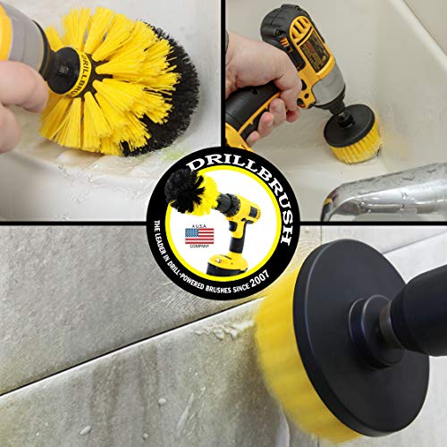 Image of Toilet Bowl Cleaner - Toilet Brush - Bathroom Cleaner - Bathroom Drill Brush Set - Toilet Cleaner - Tile Floor Cleaner - Shower Cleaner Drill - Grout Cleaner- Bathroom Scrub Brush - Grout Tile Brush