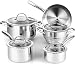 Cooks Standard 9-Piece Classic Stainless Steel Cookware Set