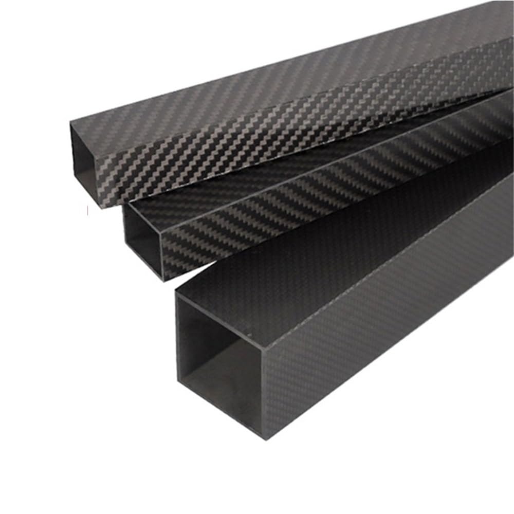 Rura kwadratowa 3K z pełnego włókna węglowego 500 mm błyszcząca rura diagonalna OD 10-30 mm 1 szt.(15x15x13x500mm)