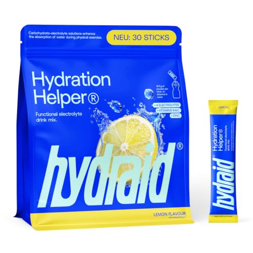 HYDRAID Hydration Helper® LEMON – Boisson Électrolyte Premium (1115 mg d'Électrolytes) pour Sport & Récupération Rapide – 30 Sachets Saveur Citron