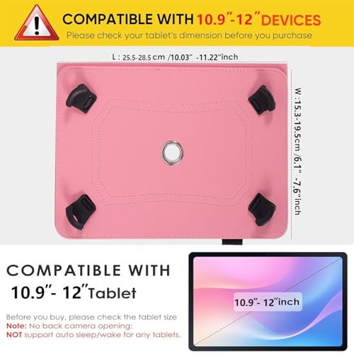 Étui universel pour tablette Android 11" housse 10,5 11,5 pouces protection tactile noire