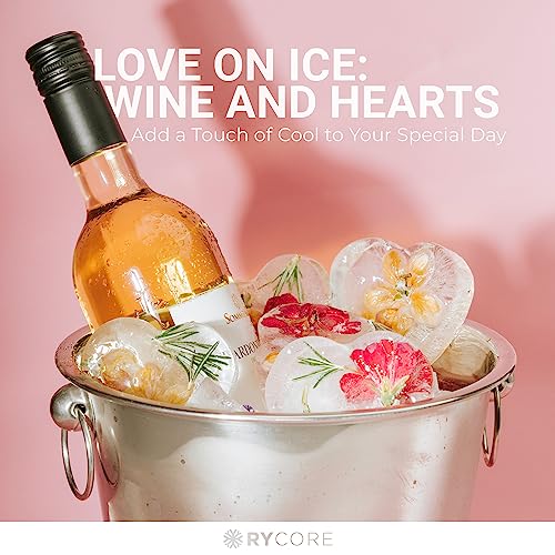 [1Pack] 6-Large 3" Heart Shaped Ice Cube Mold Tray | Fun Silicone Molds For Baking And Freezing: Chocolate, Biscuits, Gummies | Bpa Free | Cute Breakable Heart Shapes Resin Mold, Soap, Candle Wax Melt #TOP4