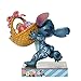 Enesco Disney Traditions by Jim Shore Lilo and Stitch Running with Easter Basket Figurine, 5.75 Inch, Multicolor