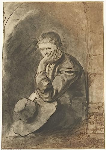 Impression d'art Homme assis Jurriaan Cootwijck toile haut de gamme 60x90