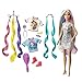 Barbie GHN04 - Fantasie-Haare Puppe, blond, mit zwei verzierten Haarreifen, zwei Oberteilen, Accessoires für Meerjungfrauen- und Einhorn-Looks, inklusive Haarstyling-Zubehör, für Kinder ab 3 Jahren