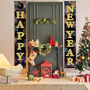 Happynewyeardoorbannerporchsignswelcomebannerforhomeholidaywinter2025newyearevepartysuppliesbackdrophangingdecoryardsignforfrontdoorwallcoverpartysuppliesoutdoorindoor Urban Country Home Decor Happy new year door banner porch signs welcome banner for home holiday winter 2025 new year eve party supplies backdrop hanging decor yard sign for front door wall cover party supplies outdoor indoor urban country home decor