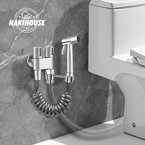 Bidé de acero inoxidable de alta durabilidad con ducha de mano doble 3