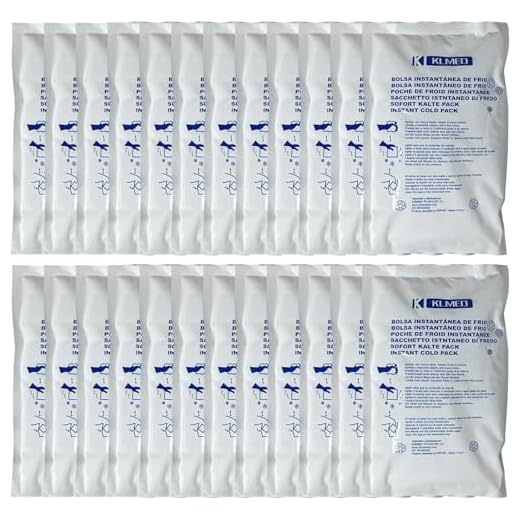 Bolsa de Frío Instantáneo Aplicación Inmediata 24 unidades | Bolsas Instantáneas Hielo para Lesiones Un Solo Uso Compresas de Frío Multiusos