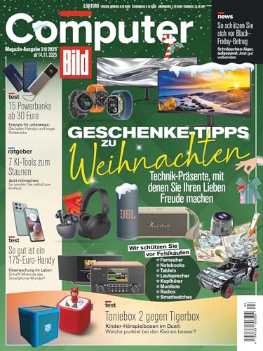 Computer Bild Magazin 24/2025 \"Geschenketipps zu Weihnachten\"