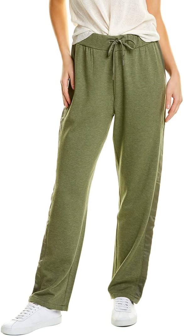 H Halston Mix Media Track Pants
