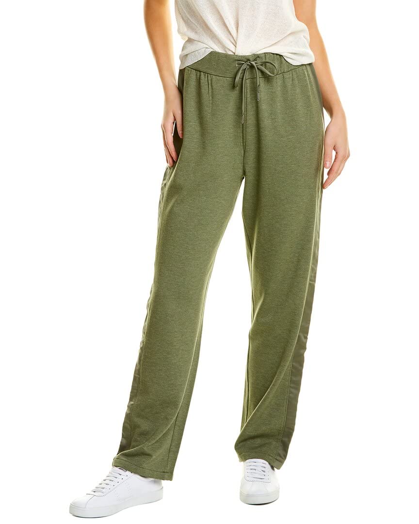 H Halston Mix Media Track Pants