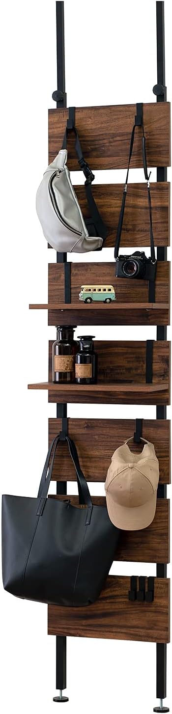 Amazon Co Jp 萩原 突っ張り ラック つっぱり 棚 壁面収納 ウォールラック Diy 穴あけ 工事が不要 簡単取付 段差対応 木目調 幅40 スリム ブラウン Ktr 3146bb Amazon Co Jp 萩原 突っ張り ラック つっぱり 棚 壁面収納 ウォールラック Diy 穴あけ 工事が不要 簡単取付 段差対応 木目調 幅40 スリム ブラウン Ktr 3146bb