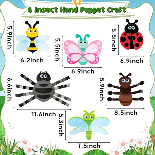 Watinc CA-WT-HAND PUPPET INSECT-24P Spring Insects Hand Puppet Crafts thumb #1