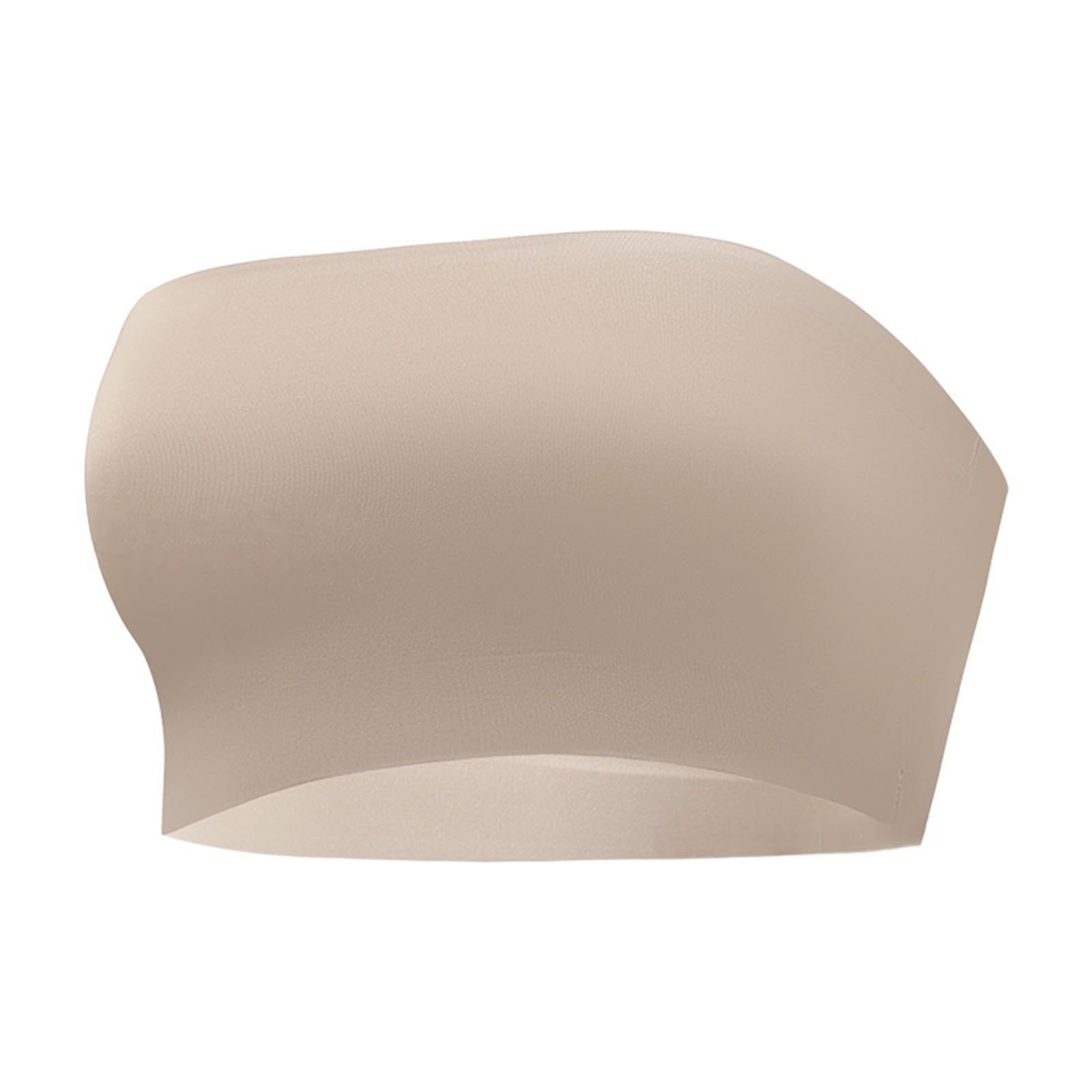 Trägerloser BH für Damen, Push-Up, abnehmbar, für schlaffe Brüste, Sport-Tops, weich, bequem, bequem, bequem, leicht, unsichtbar, für Herbst und Sommer