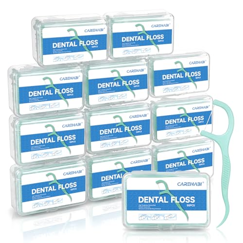 Hilo dental 600 Piezas con Favor de Menta, Arcos Dentales,Palillos de Dientes, Hilo Dental con Mango,Dental Floss con Estuches Portátiles