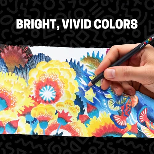 Image of POSCA Colored Pencils, Soft Core, 24 Count, Ultra-Smooth, Rich Pigment, Vibrant Colors for Blending, Shading & Layering, Adult Coloring & Drawing