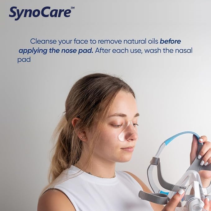 Synocare cpap nasal pad (pack of 4 packs), soft nose gel pads for CPAP masks, prevention of leakage, adaptable and trim-to-size, sleep apnea therapy again Synocare cpap nasal pad (pack of 4 packs), soft nose gel pads for CPAP masks, prevention of leakage, adaptable and trim-to-size, sleep apnea therapy again