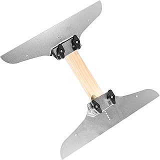 VIKKSAER Stair Tread Template Tool, Stair Cutting Tools, Stair Scribe Tool Measuring Ruler with Scale for Steps Risers Clamp Plates Hand Tool, Suitable for Stairs, Shelves,Risers and Partitions