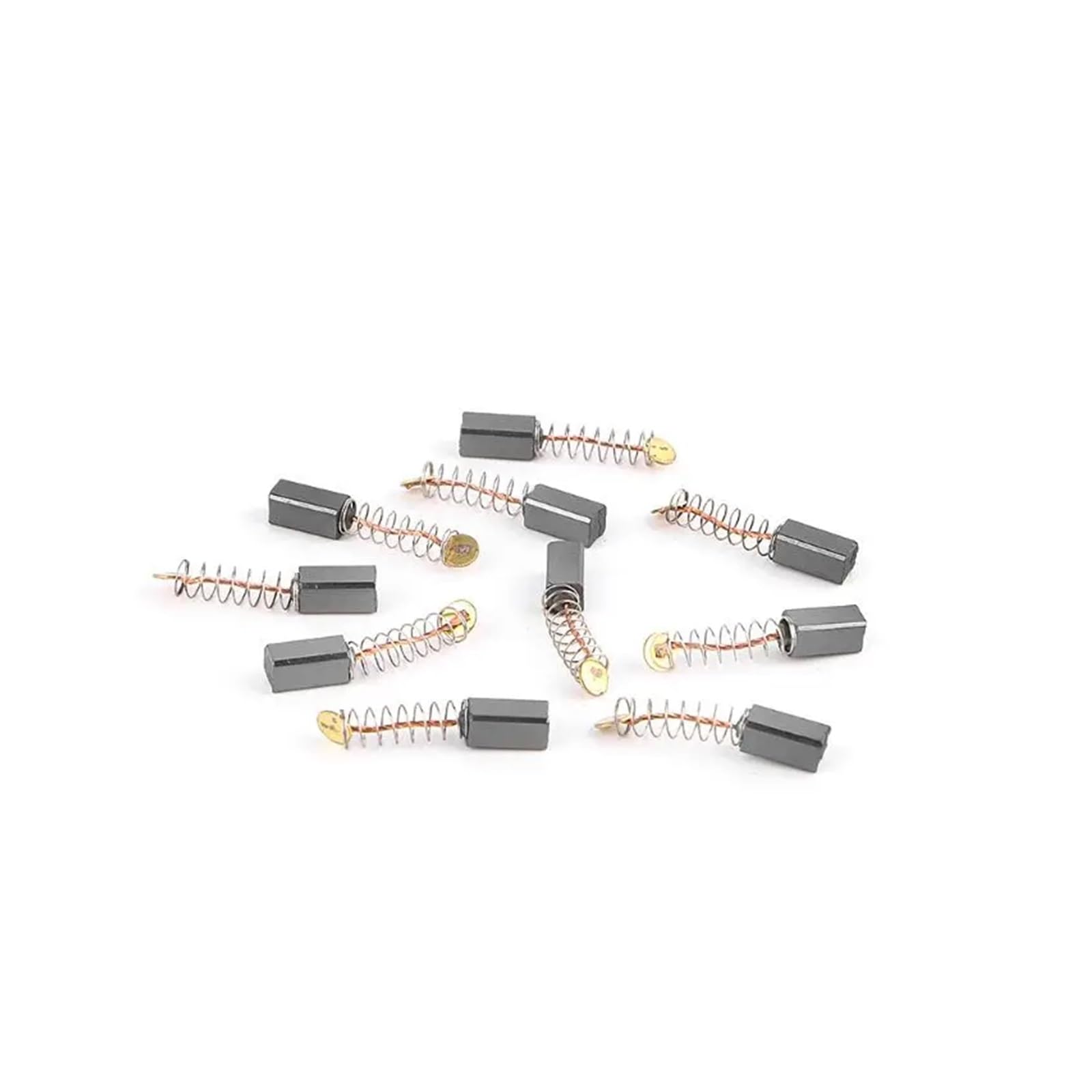 Cepillo Discos abrasivos 10 piezas de cepillos de carbón for herramientas eléctricas, martillo eléctrico, amoladora angular, cepillo de grafito de repuesto, varios tamaños(A)