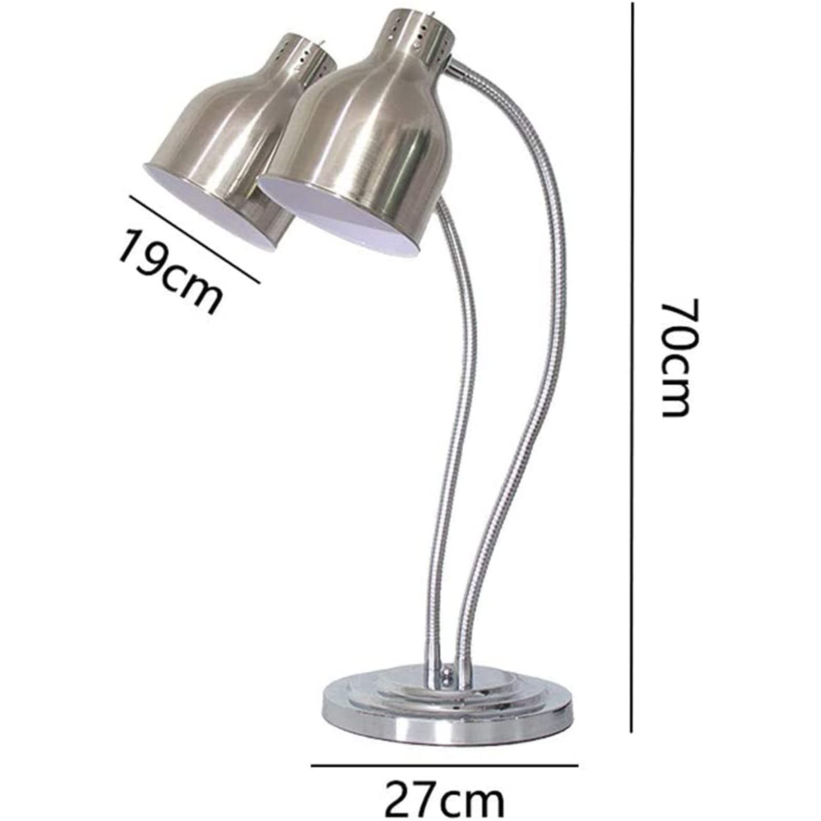 Lampada riscaldante per Alimenti a infrarossi scaldavivande Lampada riscaldante per Alimenti a Buffet luci da Cucina lampadine riscaldanti per Alimenti,Doppia Testa