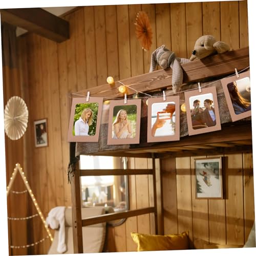 Vorcool R2CK9X1044H62029QR Kraft Paper Photo Frames 4X6In 30Pcs Picture Frames Multi Wall Hanging Paper Photo Frames thumb #6