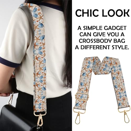 Image of Purse Strap Crossbody Shoulder Canvas Straps 1.5 inch Wide Replacement Adjustable Aesthetic Cute for Women Girls Bag