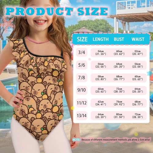 Image of Yzaoxia Girls One Piece Swimsuits Bathing Suit for Kids Swimwear 3-14Y
