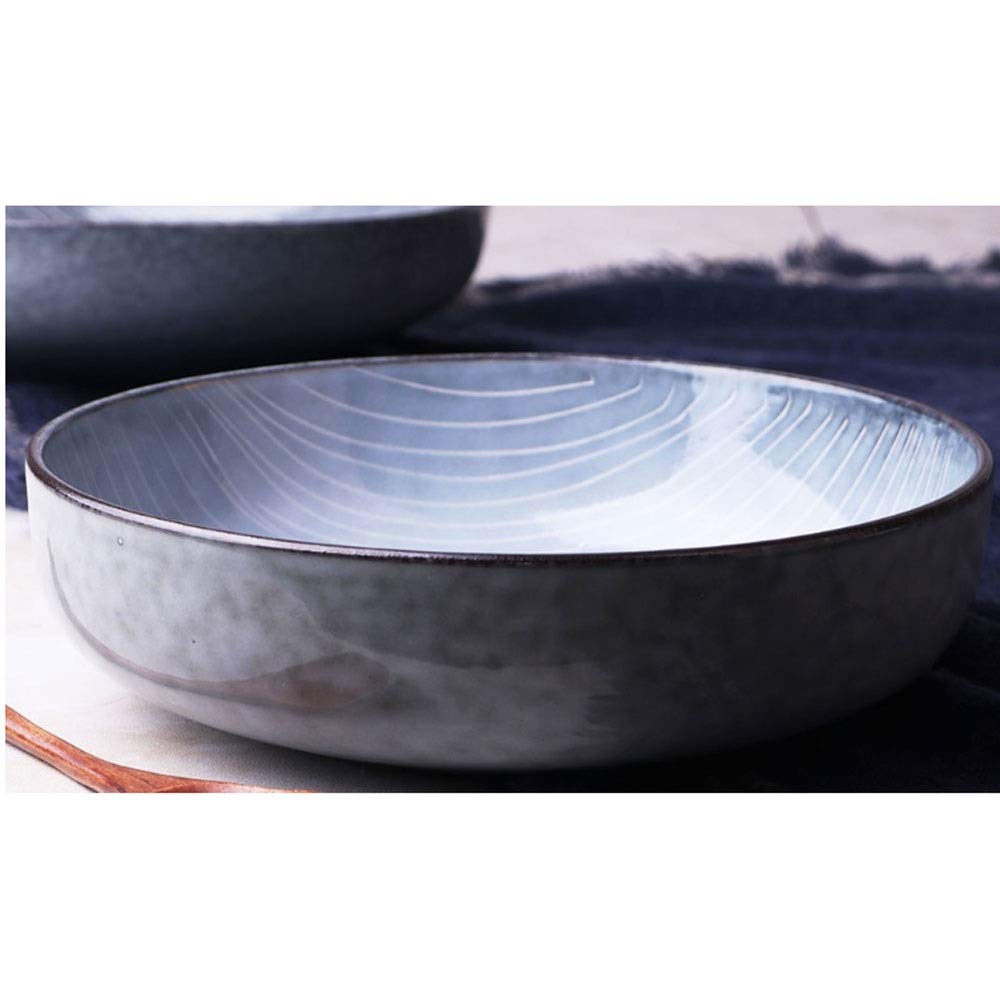 Bol à Nouilles en céramique, Bol à Soupe à Salade Bol à Salade en Porcelaine pour Le dîner Assiettes ménagères