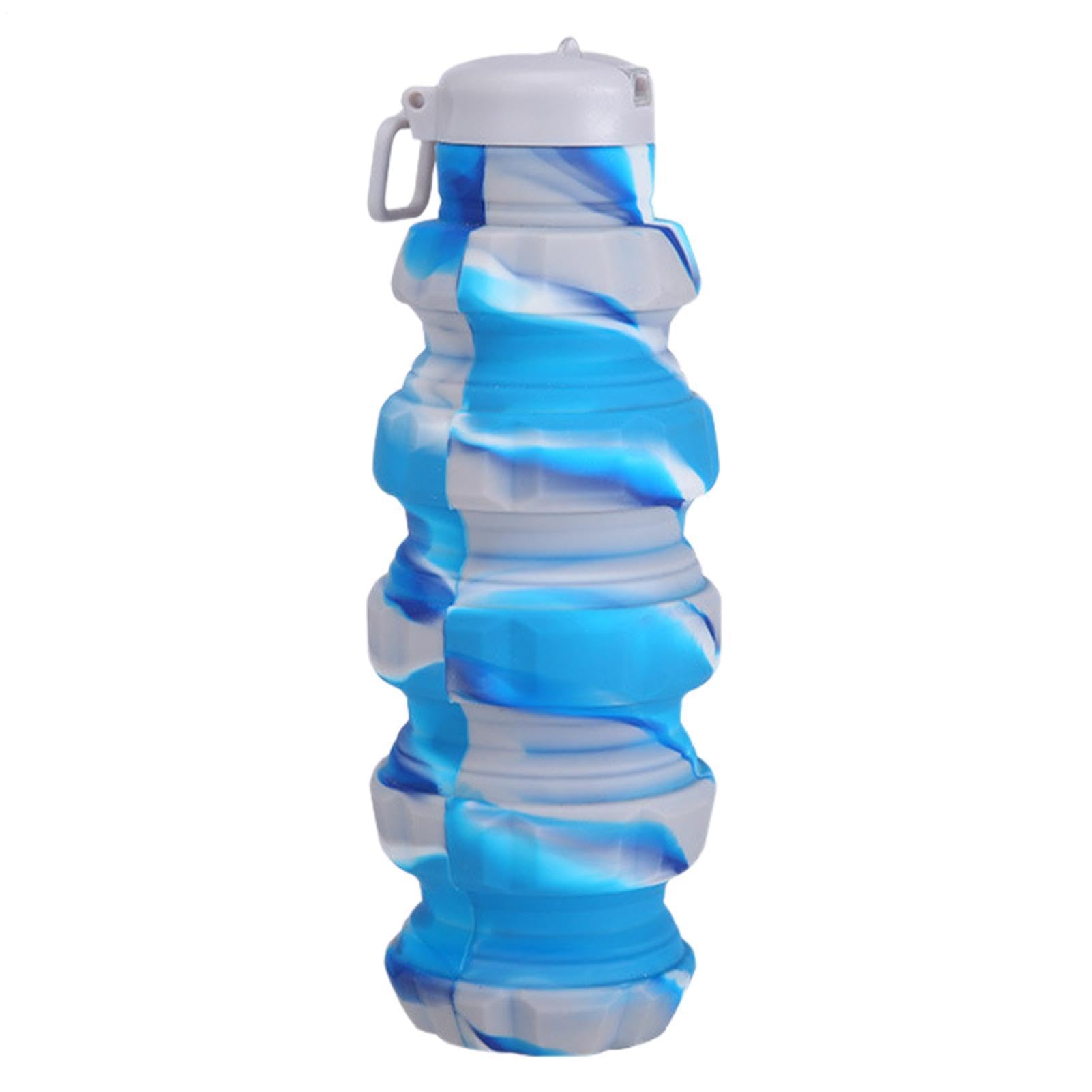 Botella de agua plegable ligera para evitar peso innecesario al pedalear