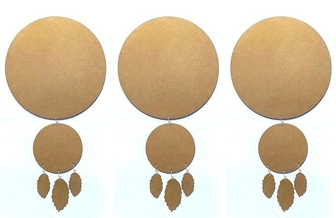 Craftvista MDF Round Boards for Mandala Art Size: Big Round MDF Size:12x12 Inches (Total Wall Hanging Size: 12x20 inches Approx.)-image-38