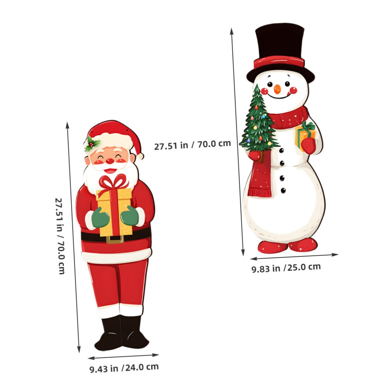 ABOOFAN Schneemann-weihnachtsbaumschmuck Aus Holz Weihnachtsmann-weihnachtsbaumschmuck Weihnachtswandbehänge Schneemann-Kugeln Schneemann-dekorationsfiguren Für Festliche Wanddekorationen
