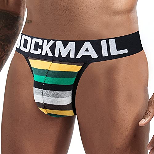 Mens Briefs Jock Strap Athletic Supporter Rainbow Cotton Men Sport Underwear Jockstrap for Gym Sport2
