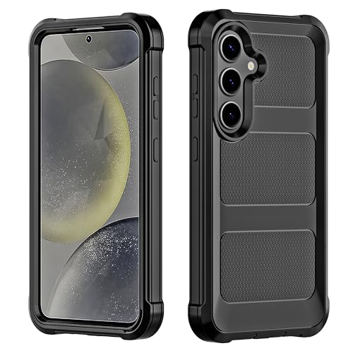 Image of Cubix Armor Defender Rugged Case Compatible for Samsung Galaxy S23 Plus Back Cover Slim, Shockproof, Dual-Layer Design with Camera Protection - Black