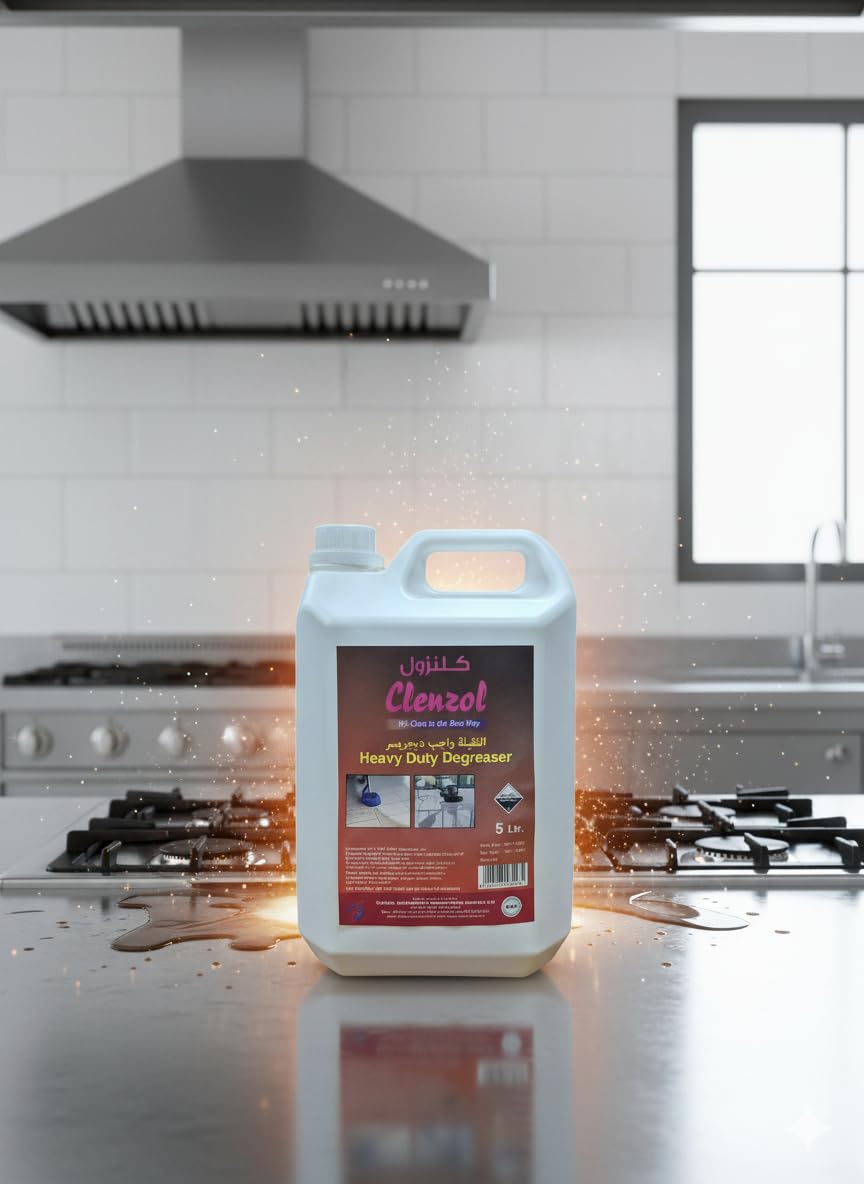 Clenzol Heavy Duty Degreaser 5L, Powerful Industrial Strength Cleaner for Tough Grease and Grime
