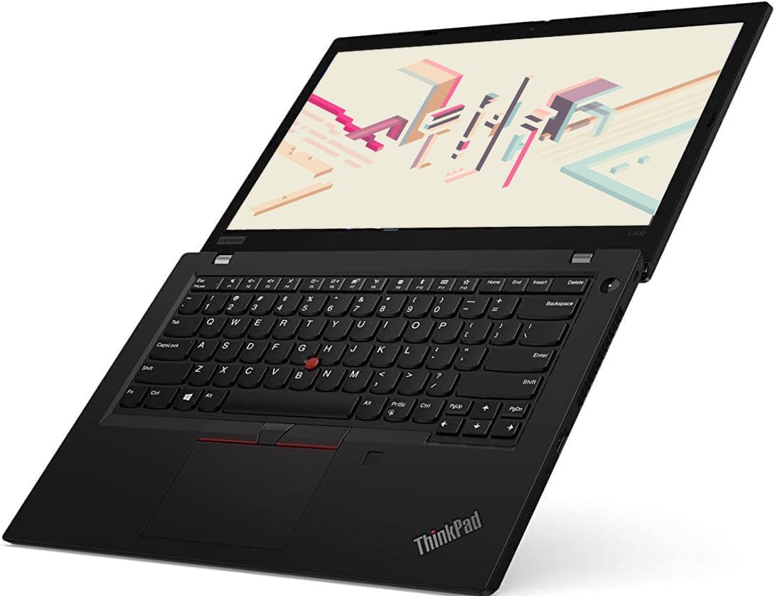 Lenovo Thinkpad L490 Ordinateur portable d'entreprise, 14" FHD (1920 x 1080), Intel Core i5-8265U, 16 Go de RAM, SSD 512 Go, Clavier AZERTY français, Windows 11 Pro (reconditionné)