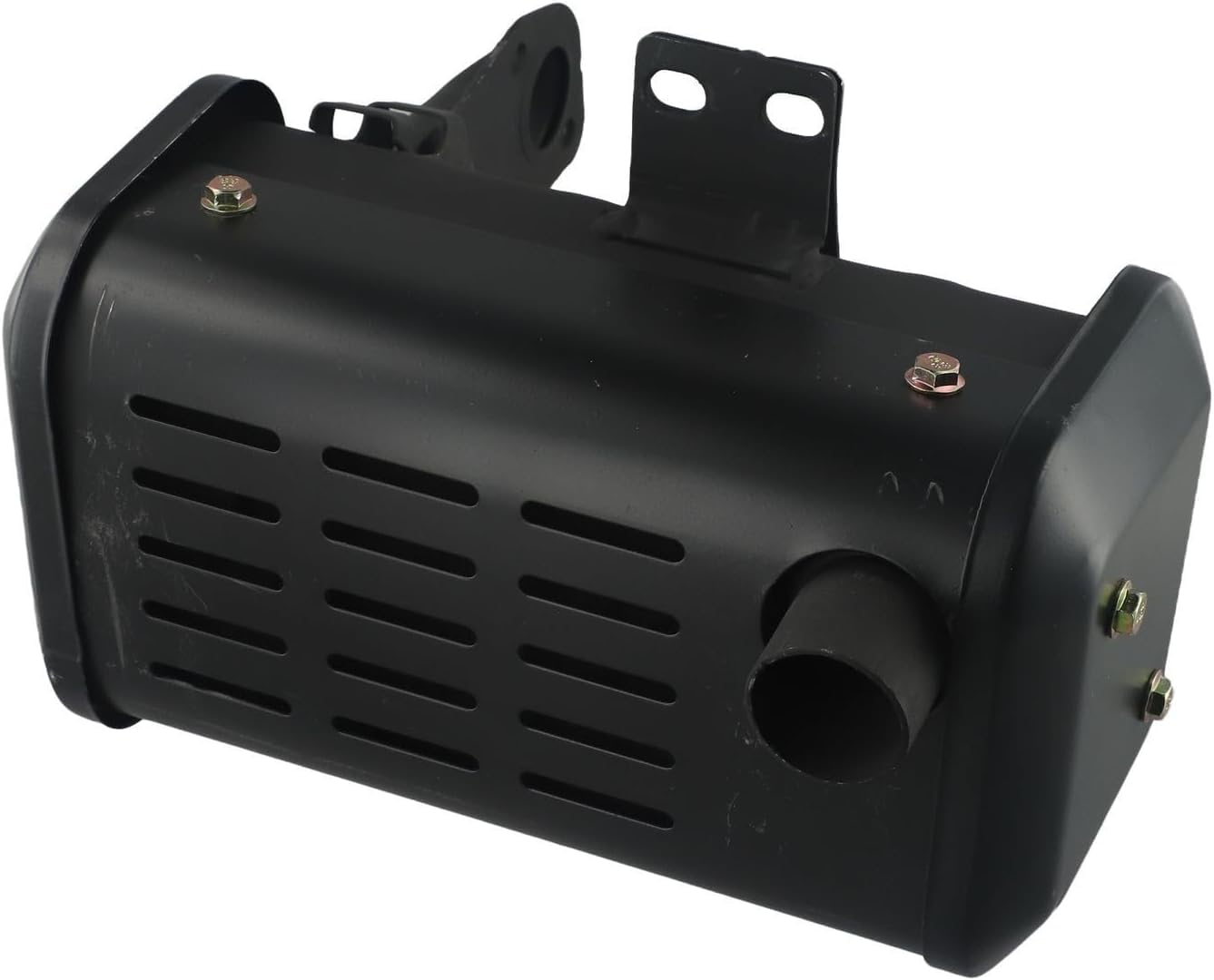Reemplazo del silenciador del generador for motores diésel 170F 173F 178F 186F 188F 192F, silenciador de escape de aleación de aluminio for enfriar el generador de timón diésel, negro(186F/188F)