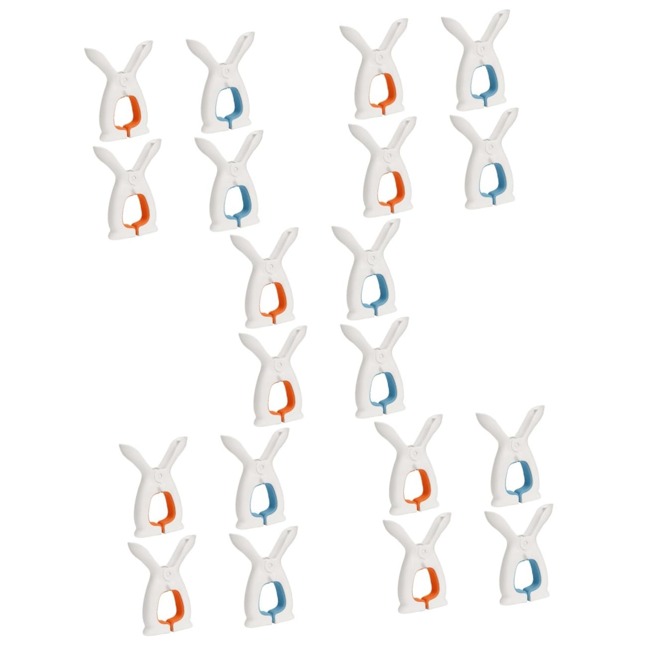 ABOOFAN 20pezzi Clip Per Biancheria Resistente Al Vento Clip Per Asciugare e Asciugamani e Lenzuola Colori Blu e Pratiche e