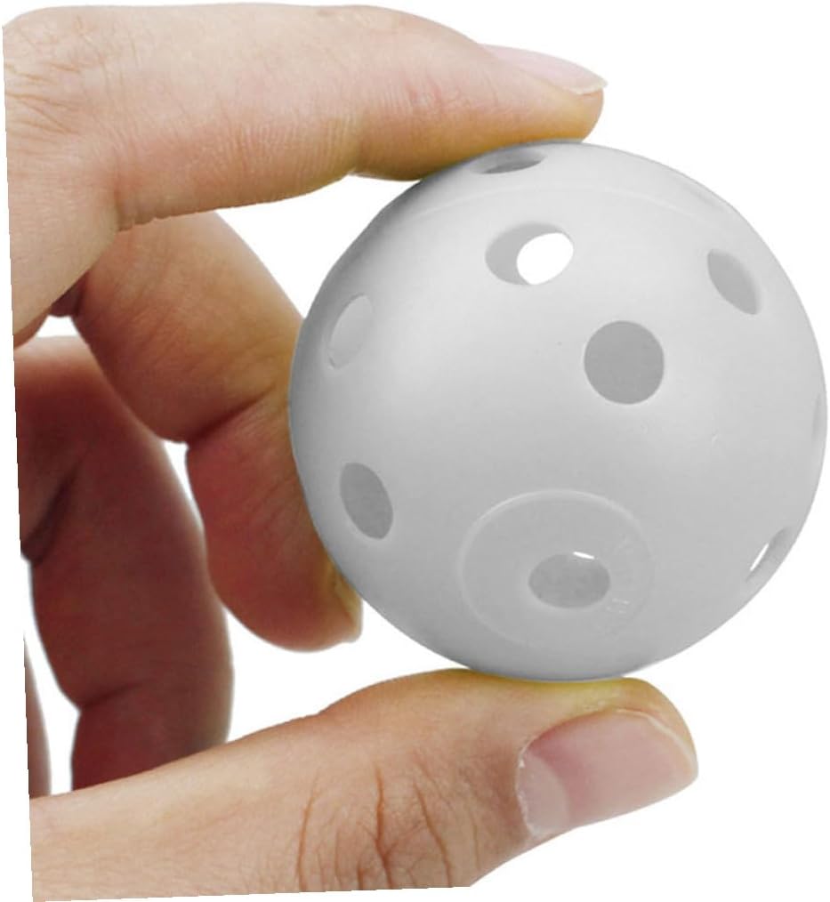 100pcs Practice Golf Balls Small Hollow Plastic Training Balls 26-Hole Indoor Outdoor Swing Golf Set for Playground Recreation