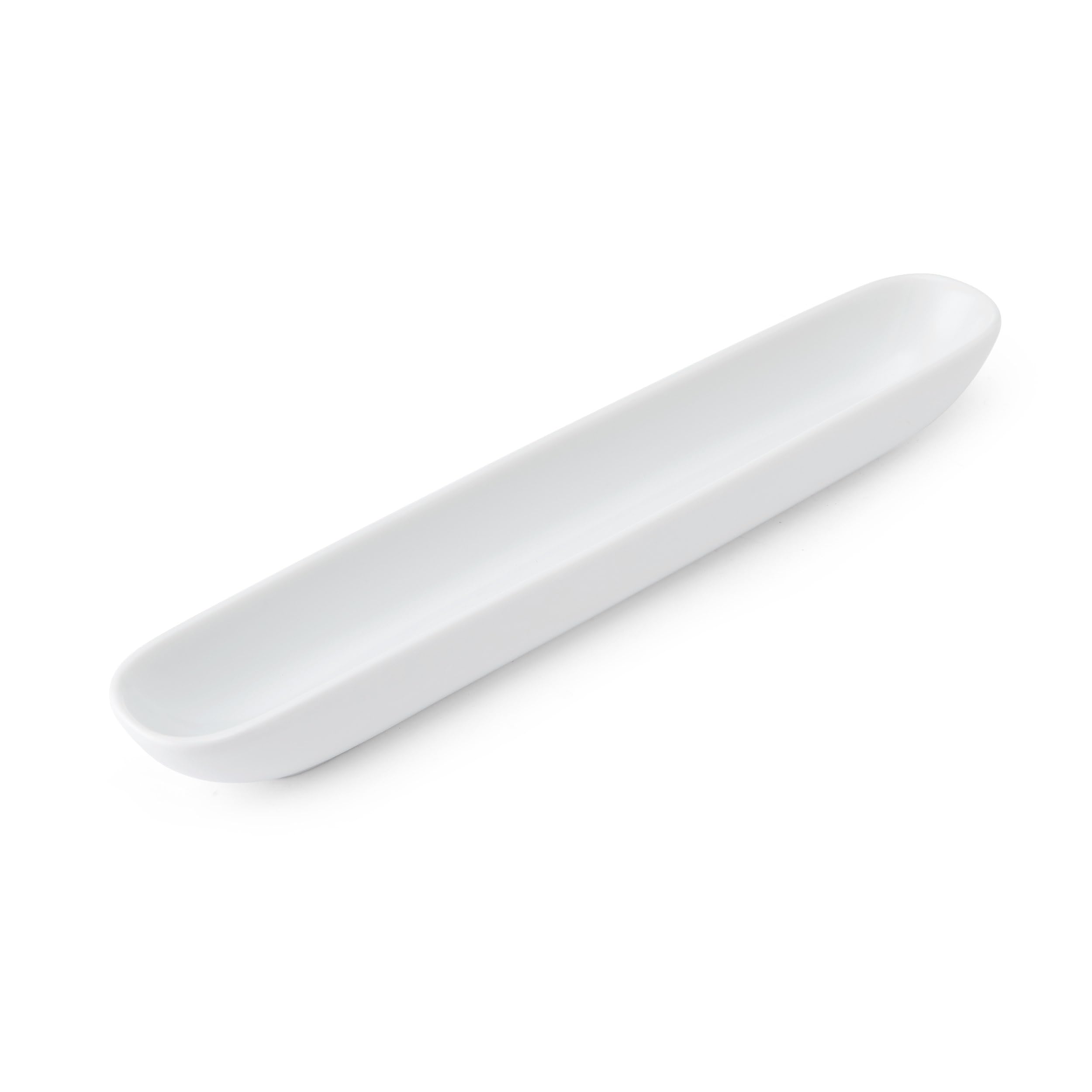 Mikasa Chalk Porcelain Olive Dish - White - 31cm