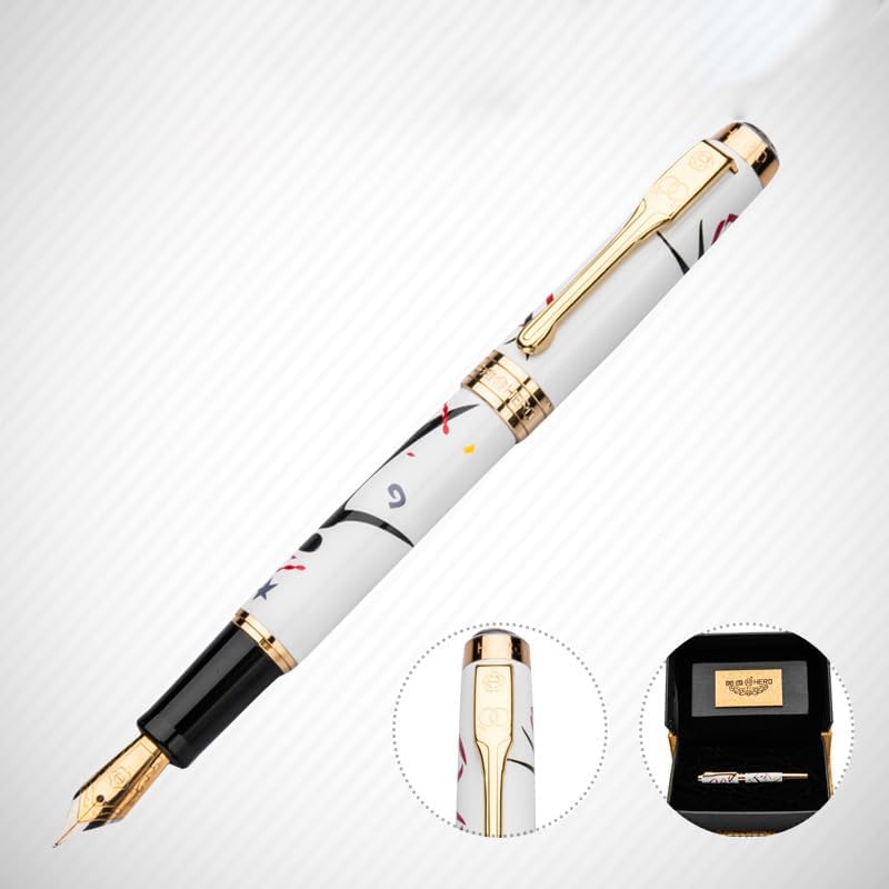 万年筆 2ページ目 通販｜【ハンズネットストア】 Movni 766万年筆 金属製ボディ ロータリー式インク吸入 イリジウムチップ ニブ径0.5mm 明尖 ギフトボックス入り 書道練