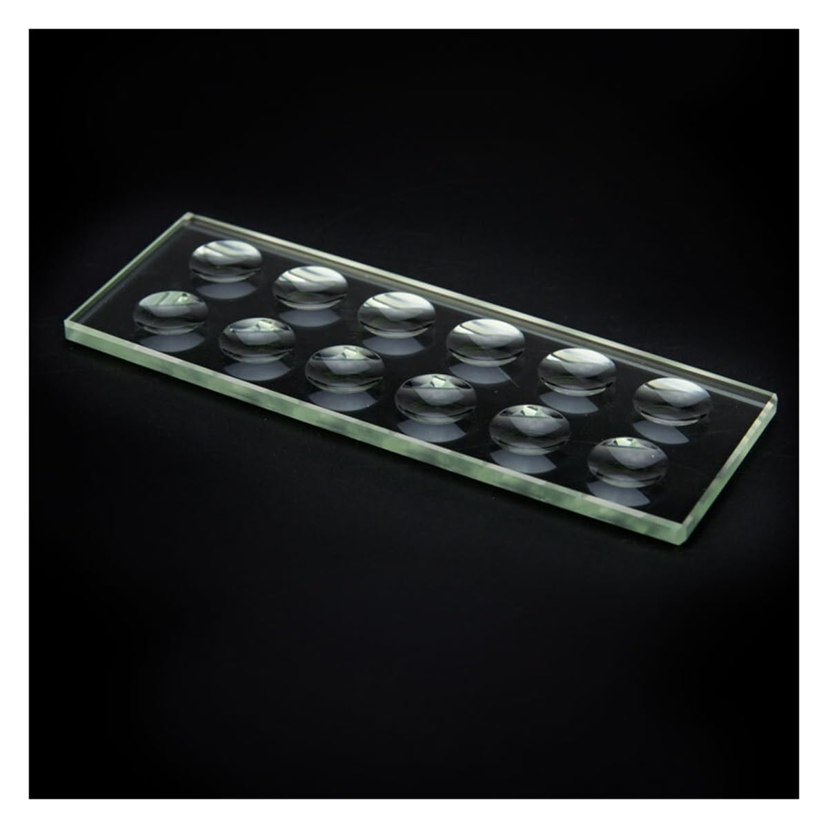 Kit accessori per microscopio Vetrino for microscopio biologico circolare concavo di spessore 5 mm multiplo ottico Vetrini per microscopio (Size : 2x6 wells)
