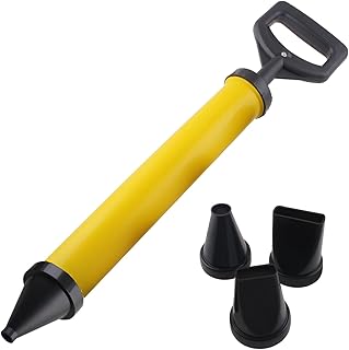 Pistolet à joints pour mortier avec 4 buses, presse à mortier, pompe à mortier manuelle pour béton avec accessoires, pistolet à mortier DIY pour mortier/ciment
