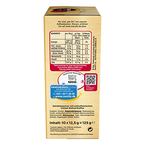 Nescafe Extra Foam Decaf Cappuccino 10 pc.