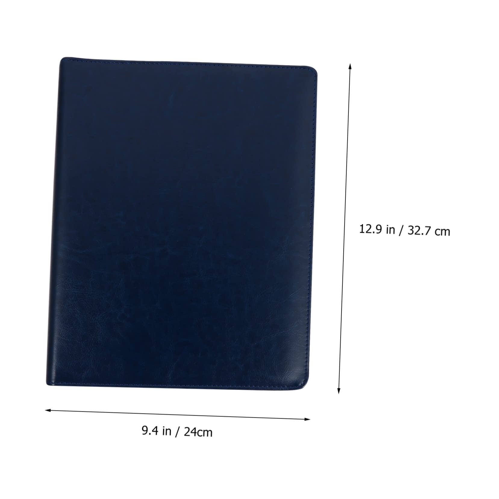A4 Business Portfolio Folder PU Leather Document Organizer for Office Professional Use